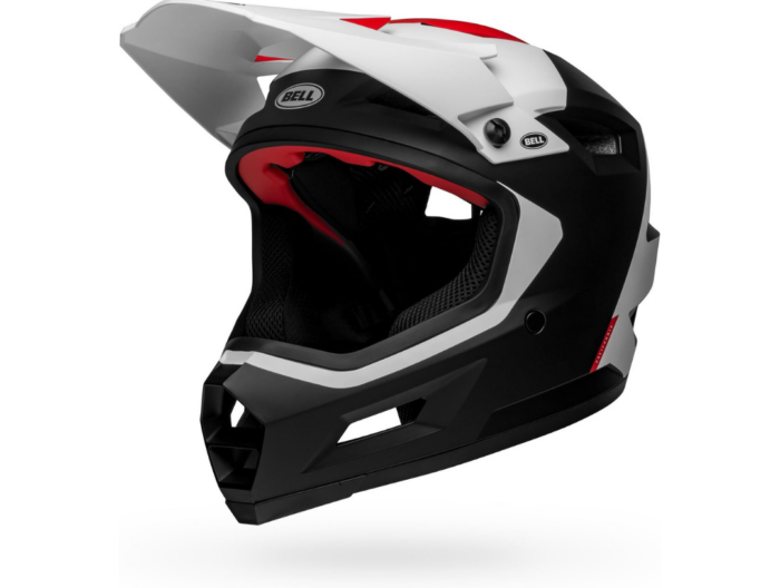 BELL Capacete Mips Para Adultos, Mountain Bike Preto Fosco/Branco